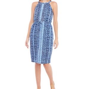 Joan Vass New York Bali Strap Halter Dress NWT XL